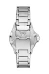 EMPORIO ARMANI Diver Dual Time Silver Stainless Steel Bracelet