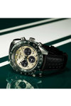 SEIKO Prospex 'Racing Sports' Speedtimer Solar Chronograph Black Leather Strap