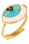 DOUKISSA NOMIKOU Eye Sea You Ring Turquoise (One Size)