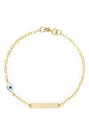 9ct Gold Bracelet with Evil Eye by Ino&Ibo