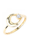 14ct Gold Ring with Zircons by SAVVIDIS (No 54)