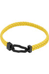 CATERPILLAR Weave Men's Stainless Steel and Leather Bracelet