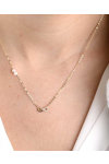 14ct Gold Necklace with Zircons and Pearls by SAVVIDIS