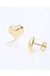 14ct Gold Heart Earrings by SAVVIDIS