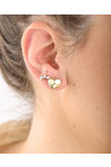 14ct Gold Heart Earrings by SAVVIDIS