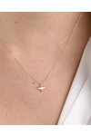 Necklace Dragonfly in 14K Gold by SAVVIDIS