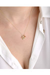 Necklace Zodiac Virgo in 14ct gold with Ζircon by FaCaDoro