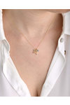 Necklace Zodiac Scorpio in 14ct gold with Ζircon by FaCaDoro