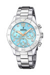 FESTINA Crystals Chronograph Silver Stainless Steel Bracelet