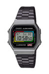 CASIO UNO Vintage Chronograph Black Stainless Steel Bracelet