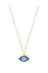 Necklace Eye with Enamel 14ct Gold SAVVIDIS