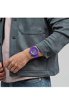 SWATCH Big Bold Colors Of Joy Purple Biosourced Bracelet