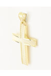 Βαπτιστικός σταυρός SAVVIDIS από χρυσό 14Κ