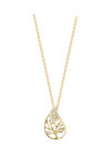 Necklace Tree of Life 14ct Gold with Zircons SAVVIDIS