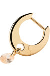 PDPAOLA Color Peach 18ct Gold-Plated Sterling Silver Lily Hoops with Zircons