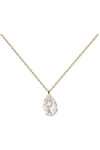 PDPAOLA Vanilla 18ct Gold-Plated Sterling Silver Necklace with Zircons