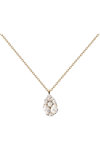 PDPAOLA Vanilla 18ct Gold-Plated Sterling Silver Necklace with Zircons