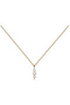 PDPAOLA Vanilla Gala 18ct Gold-Plated Sterling Silver Necklace with Zircons