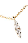 PDPAOLA Vanilla Gala 18ct Gold-Plated Sterling Silver Necklace with Zircons