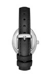 LEE COOPER Crystals Black Leather Strap