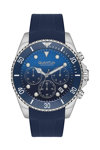 QUANTUM Powertech Chronograph Blue Silicone Strap