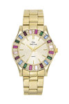 GO Mademoiselle Crystals Gold Stainless Steel Bracelet