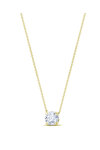 Necklace ETHO MESSINA with Lab-Grown Diamond 0.61 ct Round Brilliant Solitaire