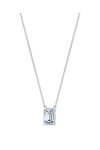 Necklace ETHO MESSINA with Lab-Grown Diamond 1.00 ct Emerald Cut Solitaire