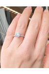 Lab Grown Diamond Engagement Ring 1.42 ct in 14ct White Gold by ETHO MESSINA (No 53)