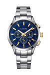 LEDOM Horizon Dual Time Silver Stainless Steel Bracelet