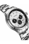 LEDOM Horizon Dual Time Silver Stainless Steel Bracelet