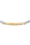 MASERATI Iconic Stainless Steel Bracelet with Crystals