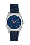 NIXON Medium Time Teller Blue Denim Fabric Strap