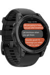 GARMIN Fenix E 47mm Slate Gray with Black Silicone Strap