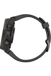 GARMIN Fenix 8 43mm AMOLED Sapphire Titanium Gray with Black Silicone Band