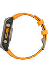 GARMIN Fenix 8 47mm AMOLED Sapphire Titanium with Spark Orange Silicone Band