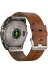 GARMIN Fenix 8 51mm AMOLED Sapphire Titanium with Chestnut Brown Leather Strap