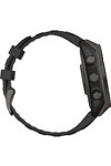 GARMIN Fenix 8 47mm Solar Sapphire Titanium Carbon Gray with Black Silicone Band