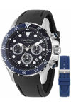 NAUTICA NST Chronograph Black Silicone Strap Gift Set