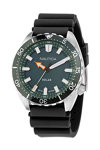 NAUTICA Vintage Solar Black Silicone Strap