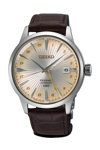 SEIKO Presage 'Acacia' Cocktail Time Automatic GMT Brown Leather Strap