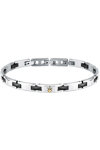 MASERATI Ceramic Stainless Steel Bracelet with Ceramic Elements