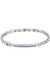 MASERATI Iconic Stainless Steel Bracelet with Crystals