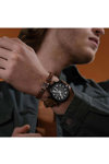 TIMBERLAND Aandroscoggin Stainless Steel and Leather Bracelet