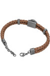 TIMBERLAND Aandroscoggin Stainless Steel and Leather Bracelet