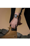 TIMBERLAND Arrowsic Stainless Steel and Leather Bracelet