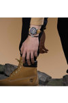 TIMBERLAND Arrowsic Stainless Steel and Leather Bracelet