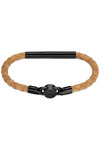 TIMBERLAND Arrowsic Stainless Steel and Leather Bracelet