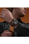 TIMBERLAND Kootenay Stainless Steel and Leather Bracelet