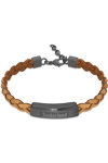 TIMBERLAND Kootenay Stainless Steel and Leather Bracelet